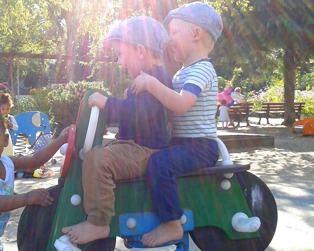 Spielplatz Kindermotorrad